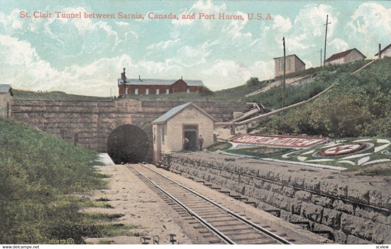 PORT HURON , Ontario , Canada , 00-10s ; St Clair Railroad Tunnel