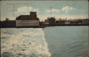 Zanesville OH Muskingum Dam c1910 Vintage Postcard