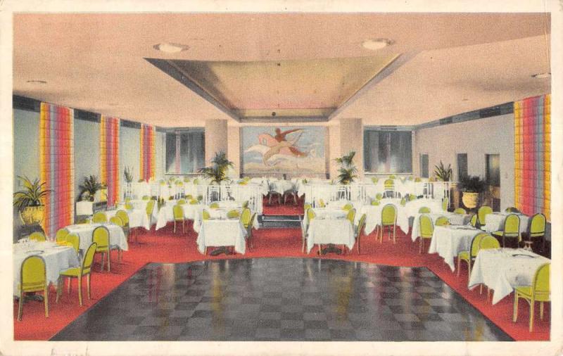 Tulsa Oklahoma Mayo Hotel Dining Interior Antique Postcard K20600