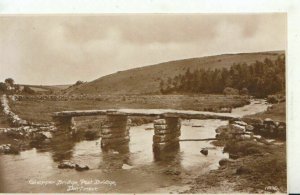 Devon Postcard - Clapper Bridge - Post Bridge - Dartmoor - Ref TZ6438