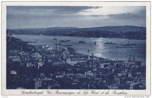 CONSTANTINOPLE; Vue Panoramique de Top-Hane et du Prosphere, Turkey, 00-10s