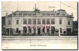 Belgium - Belgien - Verviers - Vervi - Societe d & # 39Harmonie Old Postcard