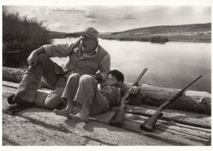 Ernest Hemingway Iceberg Author 1941 WW2 & Guns Photo Postcard