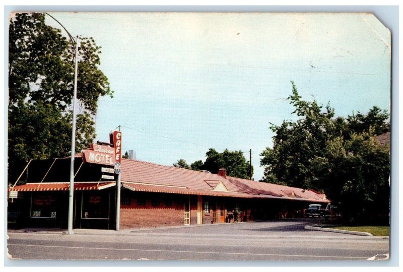 1955 Chateau Motel Cafe Cars Roadside Provo Utah UT Posted Vintage Postcard