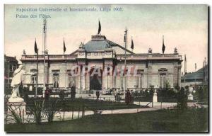 Old Postcard Universal and International Exhibition 1905 Liege Holidays Palace