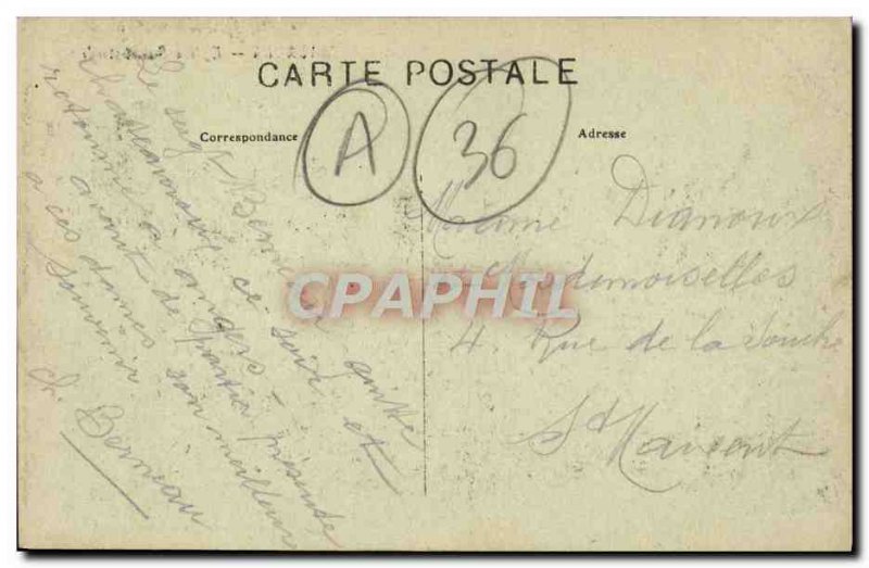 Postcard Old Church Chateauroux Saint Andre