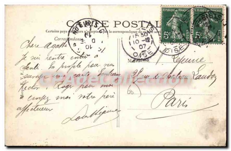 Old Postcard Mortefontaine Valliere On A Pond View