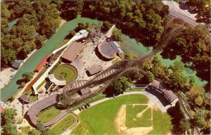 2~Postcards Hershey, PA Pennsylvania AMUSEMENT PARK~Roller Coaster & ZOO~Monkey