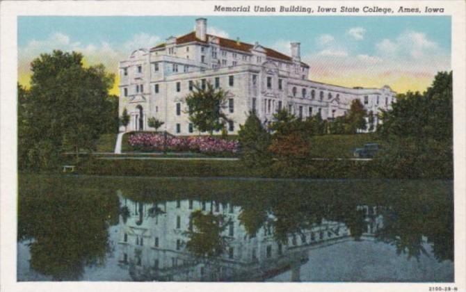 Iowa Ames Memorial Union Building Iowa State College C1939 urteich