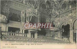 Old Postcard Monte Carlo Lodge Concert Hall