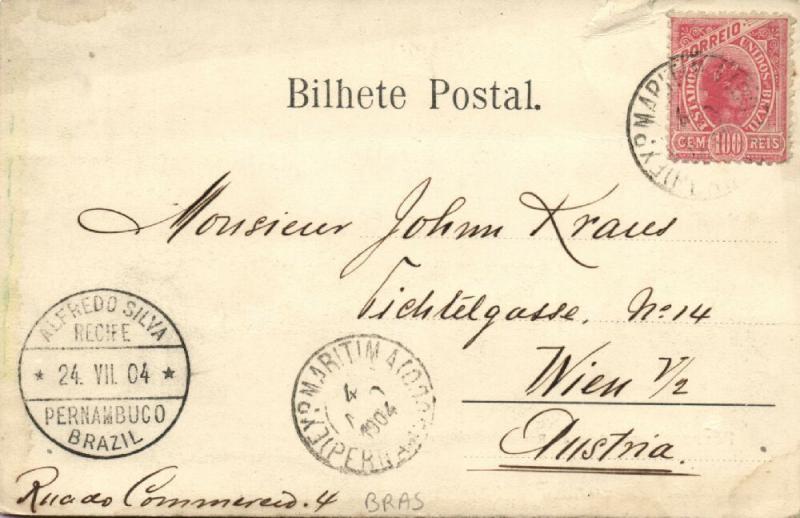 brazil, PERNAMBUCO, Caes do Ramos (1904) Stamp