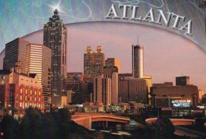 Georgia Atlanta Skyline In The Twilight 2007