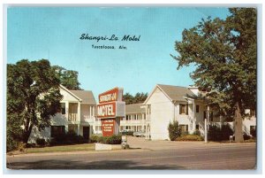 c1960's Shangri-La Motel Roadside Tuscaloosa Alabama AL Unposted Trees Postcard