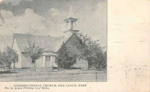 Congregational Church, Red Cloud, Nebraska 1907 Argus Printing Vintage Postcard