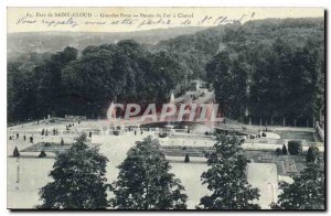 Old Postcard Parc de St Cloud Fountains Basin Fer a Cheval