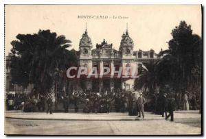 Old Postcard Monte Carlo Casino