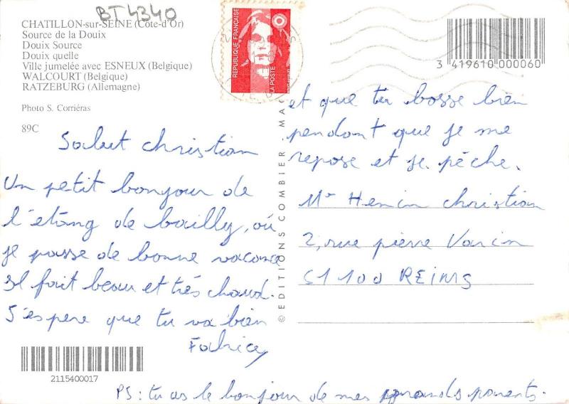 BT4340 Chatillon sur seine source de la douix France