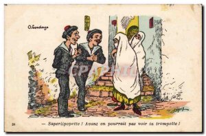 Postcard Old Tanguy Saperlipopette Illustrator Before we could not see your t...