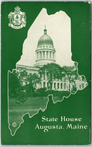 State House Augusta Maine ME Government Office Building Postcard