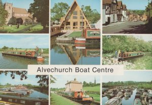 Alvechurch Boat Centre Worcester Shop Canal Postcard