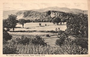 North Conway NH-New Hampshire,1931 The Ledges and Moat Mountain Vintage Postcard