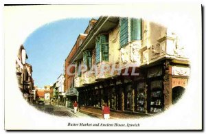 Postcard Modern Butter Market and Ancient House Ipswich
