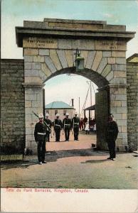 Tete du Pont Barracks Kingston Ontario ON UNUSED Postcard E51