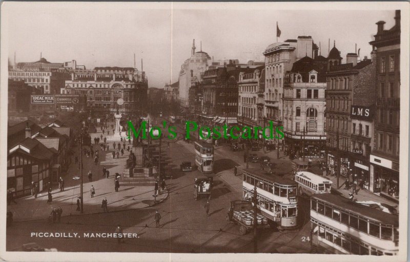 Lancashire Postcard - Piccadilly, Manchester RS31261