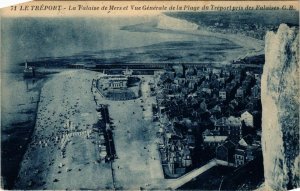 CPA TRÉPORT-La Falaise de MERS et Vue générale de la Plage du TRÉPORT (348209)