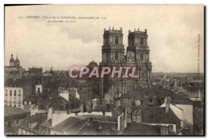 Old Postcard Rennes Tours De La Cathedrale