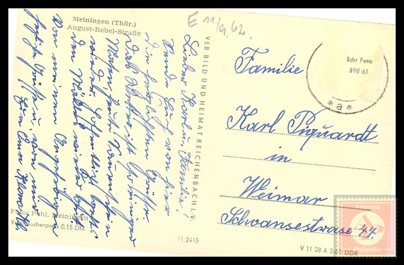 Meiningen, August-Bebel-Strasse, Germany