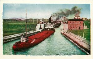 Canada, Ontario, Sault Ste. Marie, Canadian Locks, Whalebacks, Steamers