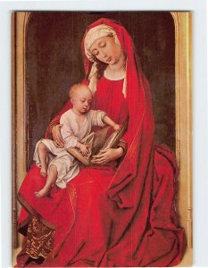 Postcard Virgin and Child, Rogier van der Weyden, Prado Museum, Madrid, Spain