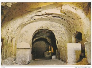 Interior Of A Burial Hall, Beth Shearim, KIRYAT TIV'ON, Israel, 1950-1970s