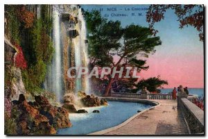 Postcard Old Nice Cascade du Chateau