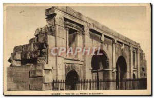 Old Postcard Nimes View Of The Gate D & # 39Auguste