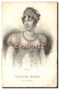 Postcard Old Queen Caroline Murat of Naples