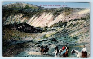 In the crater of Volcano Irazu COSTA RICA Postcard