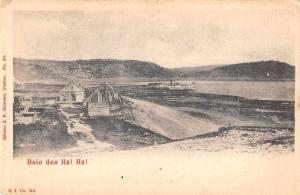 Baie Quebec Canada Ha! Ha! River Birds Eye View Antique Postcard J77110