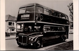 UK London RCL Green Line Coach Vintage RPPC 09.95