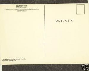 ROCKY HILLS CT Postcard
