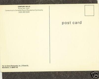ROCKY HILLS CT Postcard