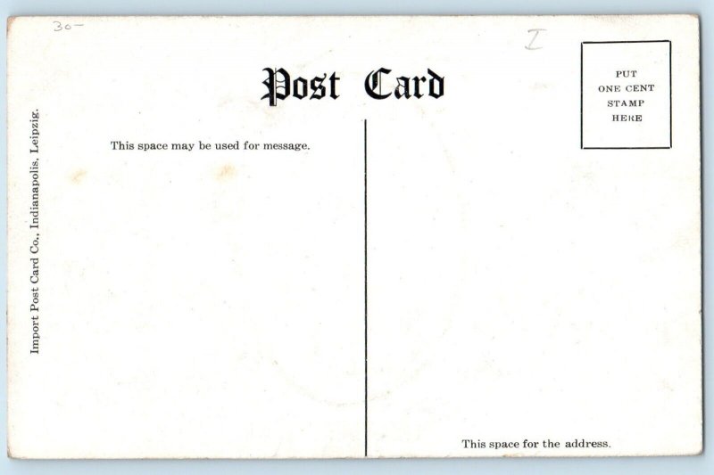 Hanner Signed Postcard Gen. Lew Wallace The Chariot Race Harness c1910's Antique