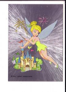 Tinkerbell, Walt Disney Silver Foil  Postcard