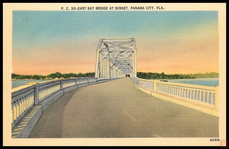 East Bay Bridge at Sunset, Panama City, Fla