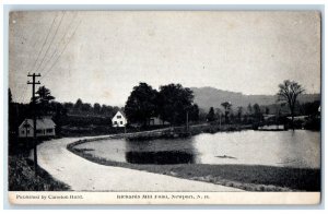 1909 Richard Mill Pond Newport New Hampshire Carleton Hurd  NH Vintage Postcard 