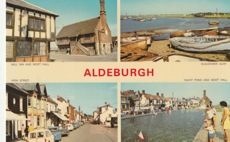 ALDEBURGH, MultiView, Suffolk - Vintage POSTCARD