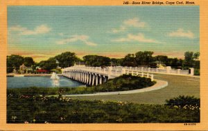 Massachusetts Cape Cod Bass River Bridge 1951 Curteich