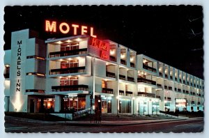 Niagara Falls Ontario Canada Postcard Michaels Inn at Night River Road c1950's