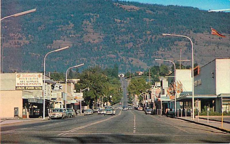 Main Street in Vernon British Columbia BC Canada Chrome